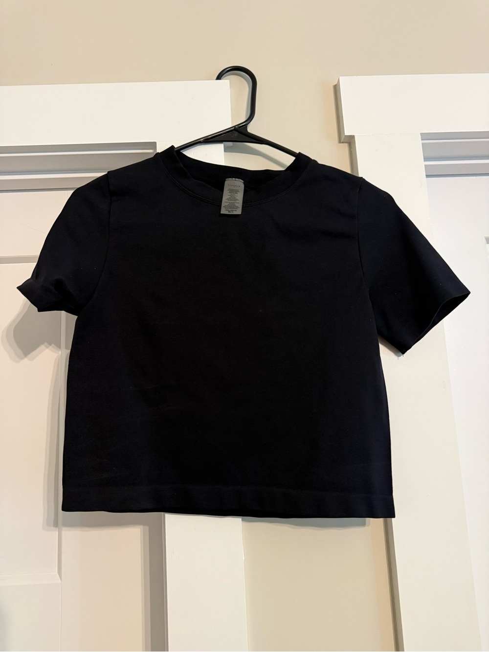 Black Crop Tee - Women's Short Sleeve Top